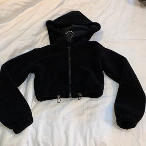 Teddy crop jacket